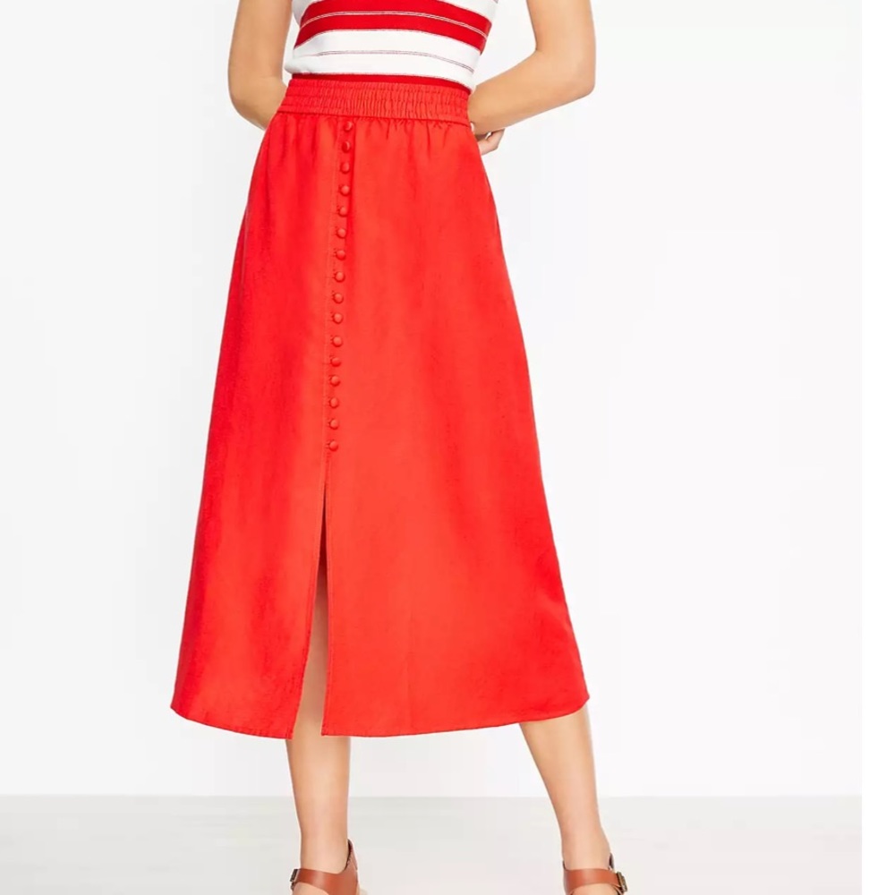 Nwt button midi skirt